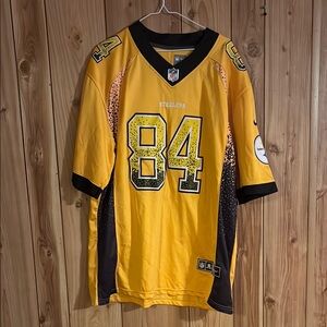 NFL Steelers Yellow and Black Jersey